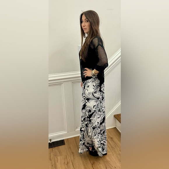 01 Boho Net Knitted Sweater Top - Picture 5 of 7